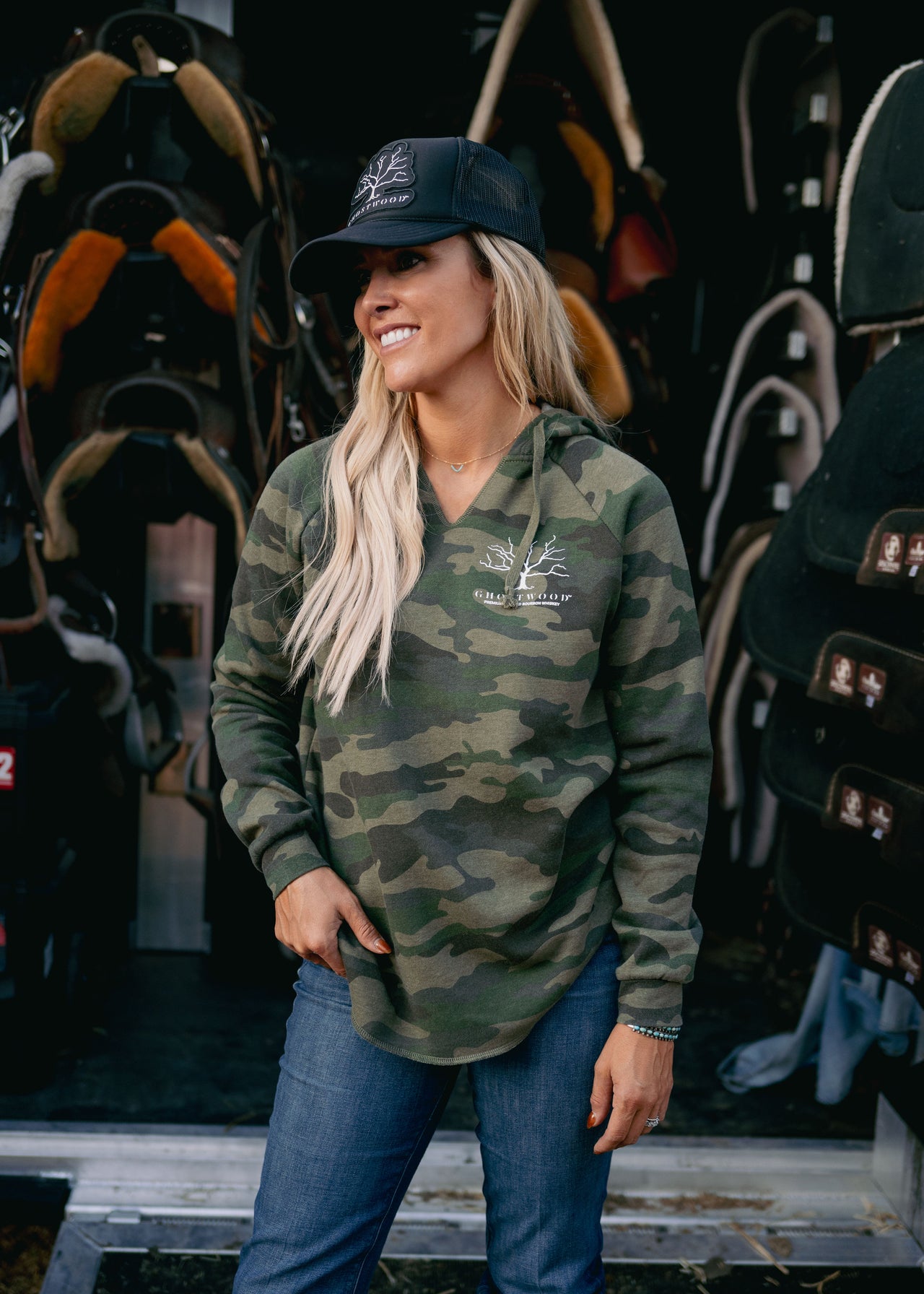 Ghostwood Lightweight Women's Hoodie - Camo