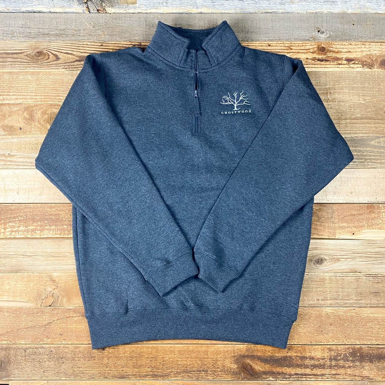 Ghostwood Heavyweight Fleece 1/4 Zip Sweatshirt - Charcoal