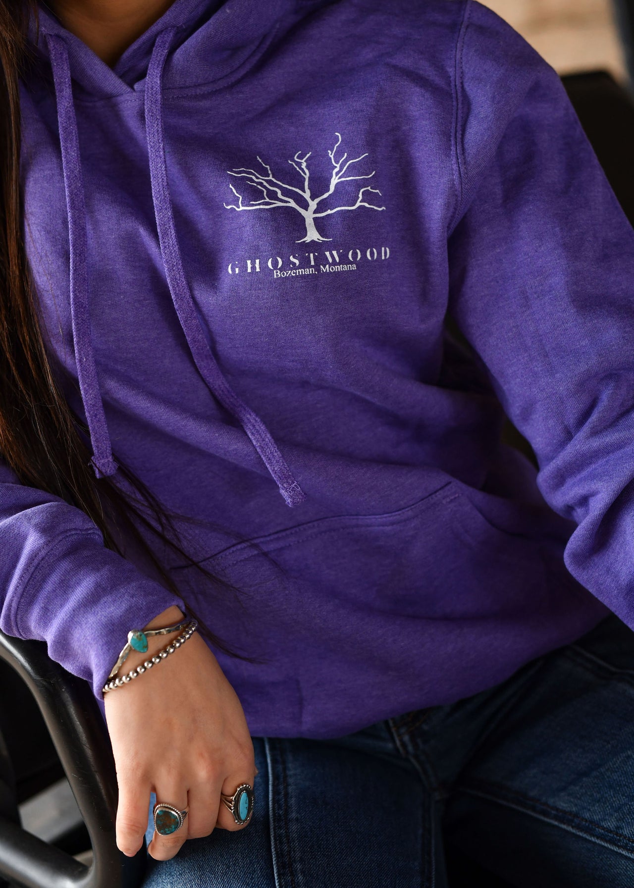 Ghostwood Purple Hoodie Sweatshirt