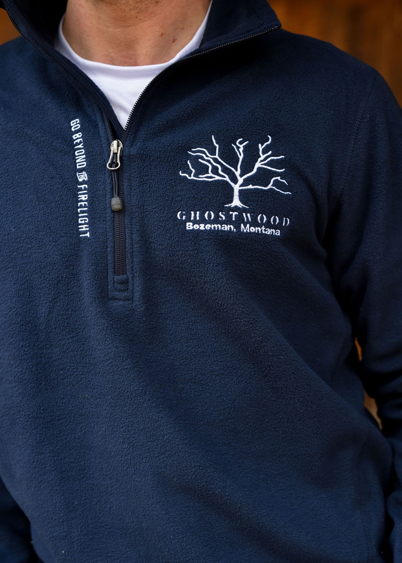 Ghostwood Navy 1/4 Zip Pullover Fleece Sweatshirt