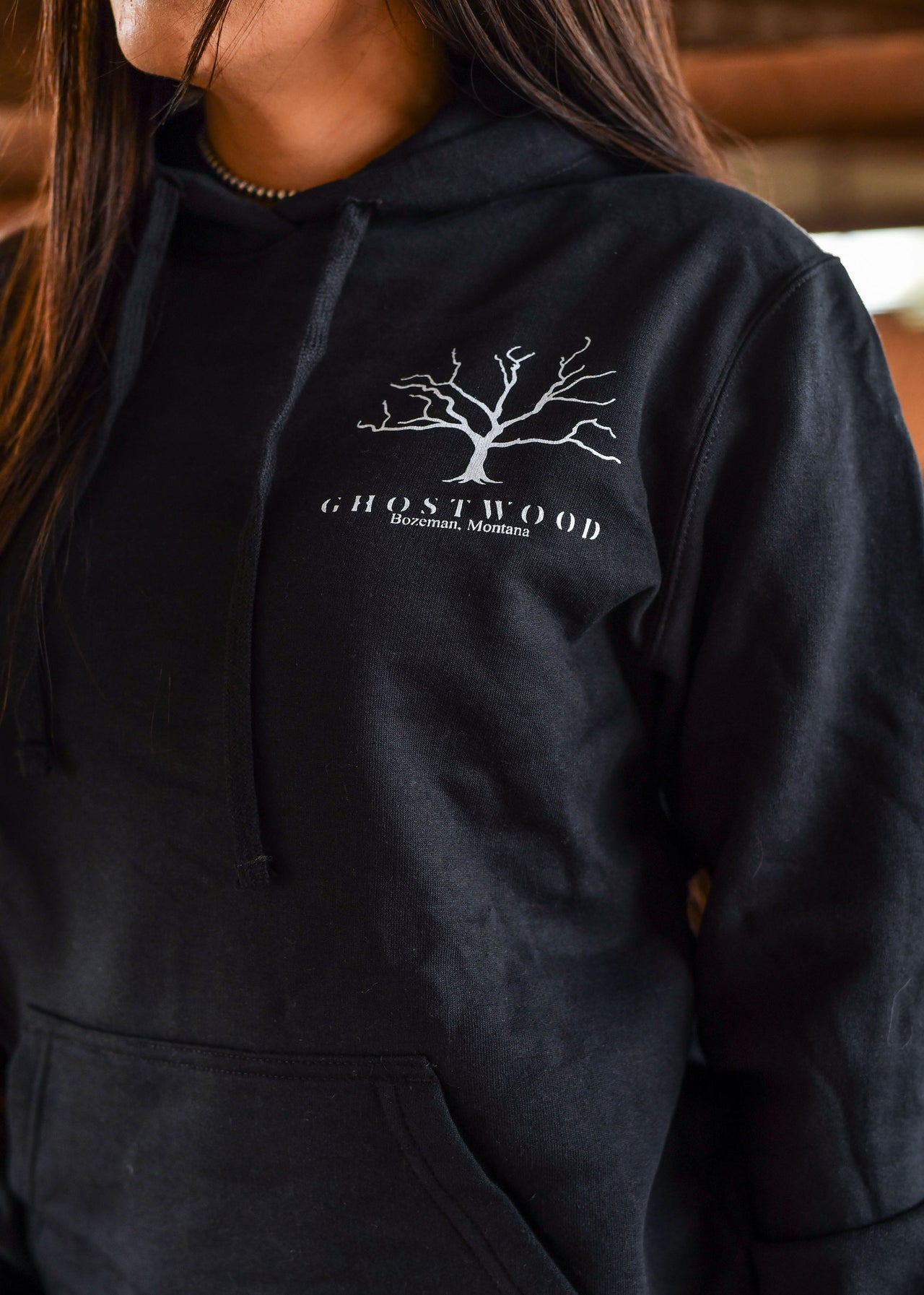 Ghostwood Black Hoodie - Black